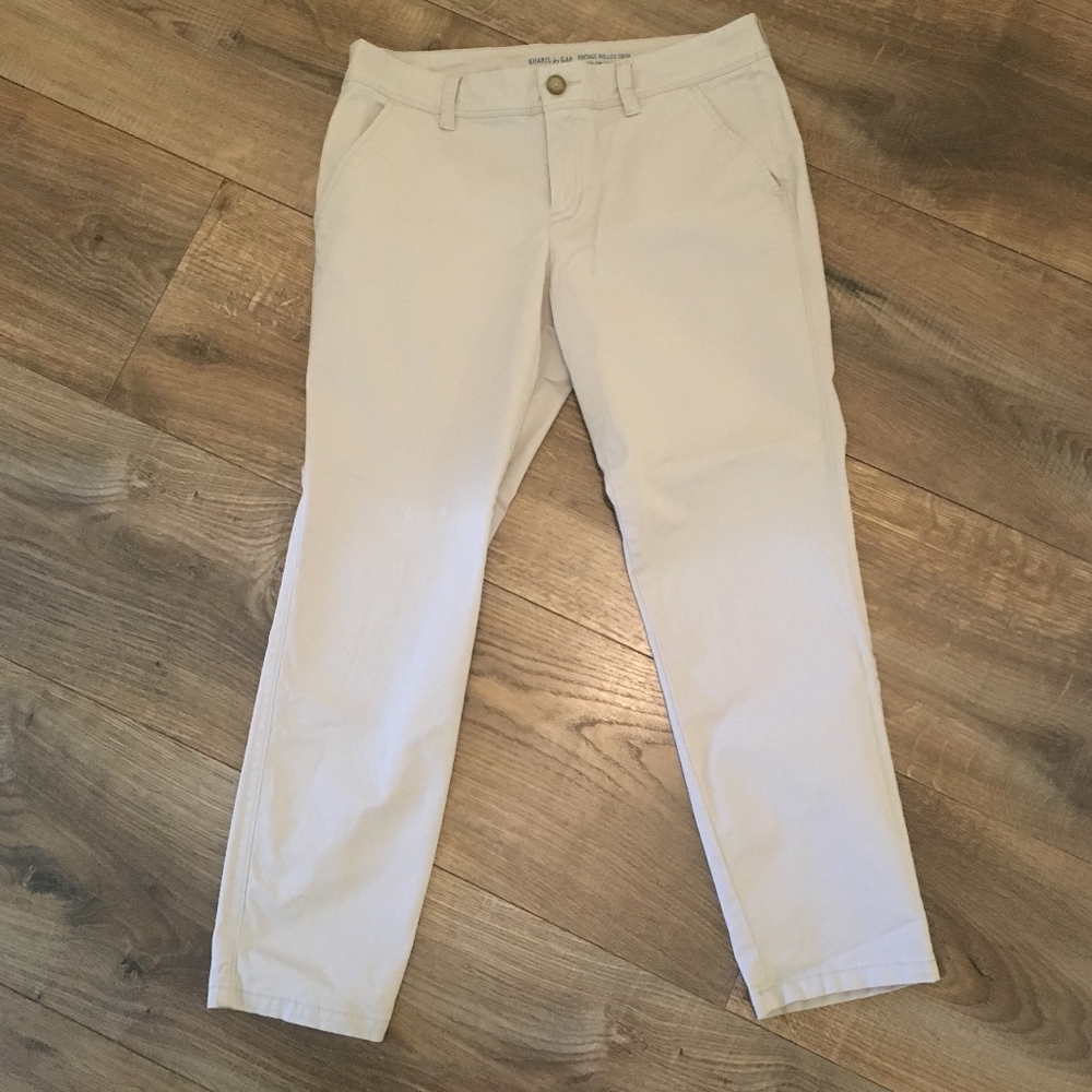 GAP Vintage Rolled Crop Pants
